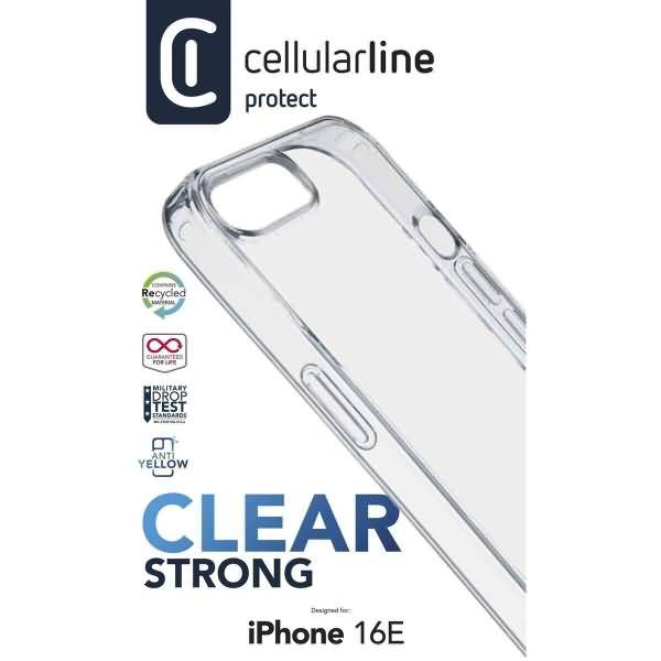 Cellularline Clear Strong Case für Apple iPhone 16e