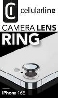 Cellularline Camera Lens Protection Ring f?r iPhone 16e Clear