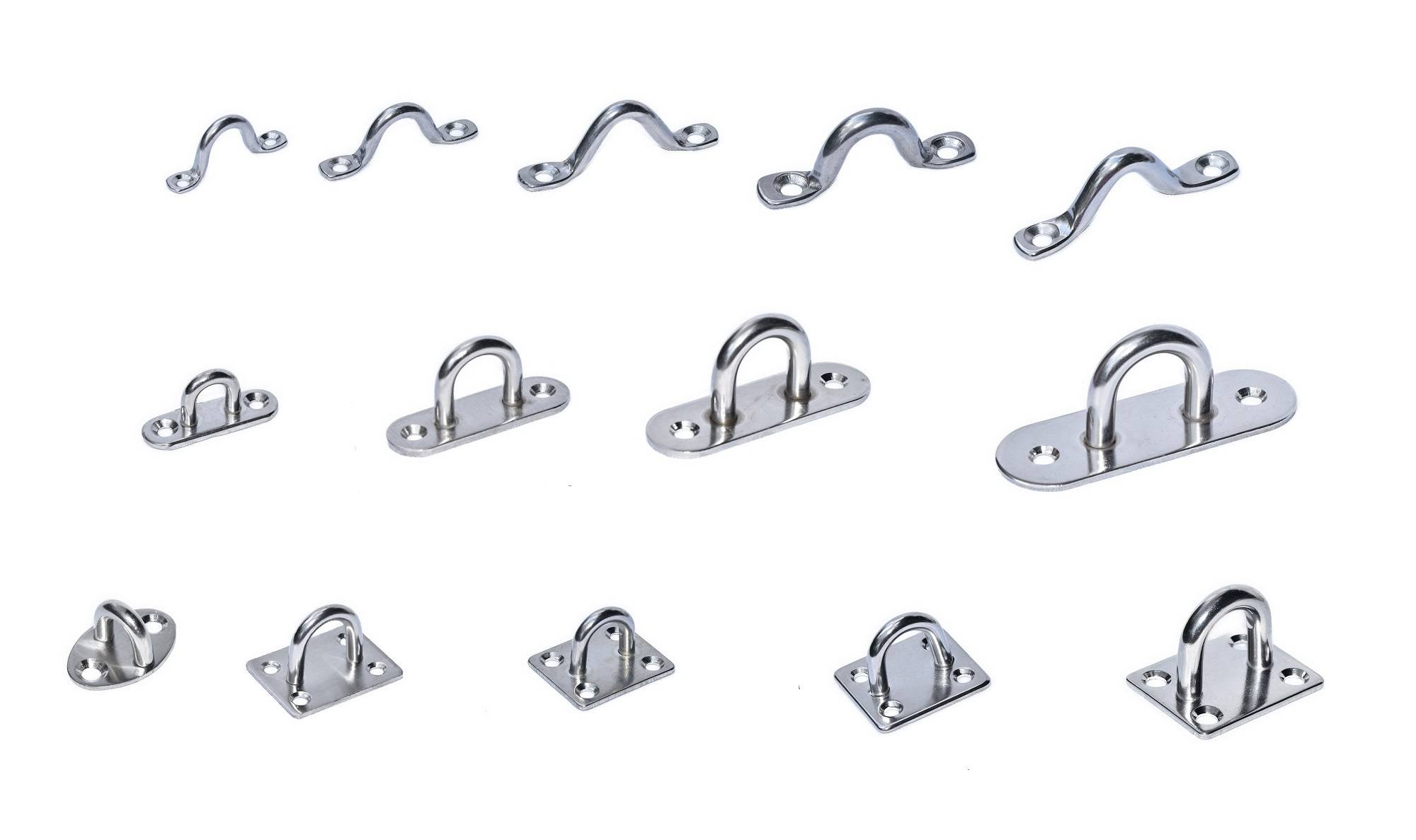 Wandöse Befestigungsöse Wandhaken Befestigungshaken Edelstah 60mm V2A