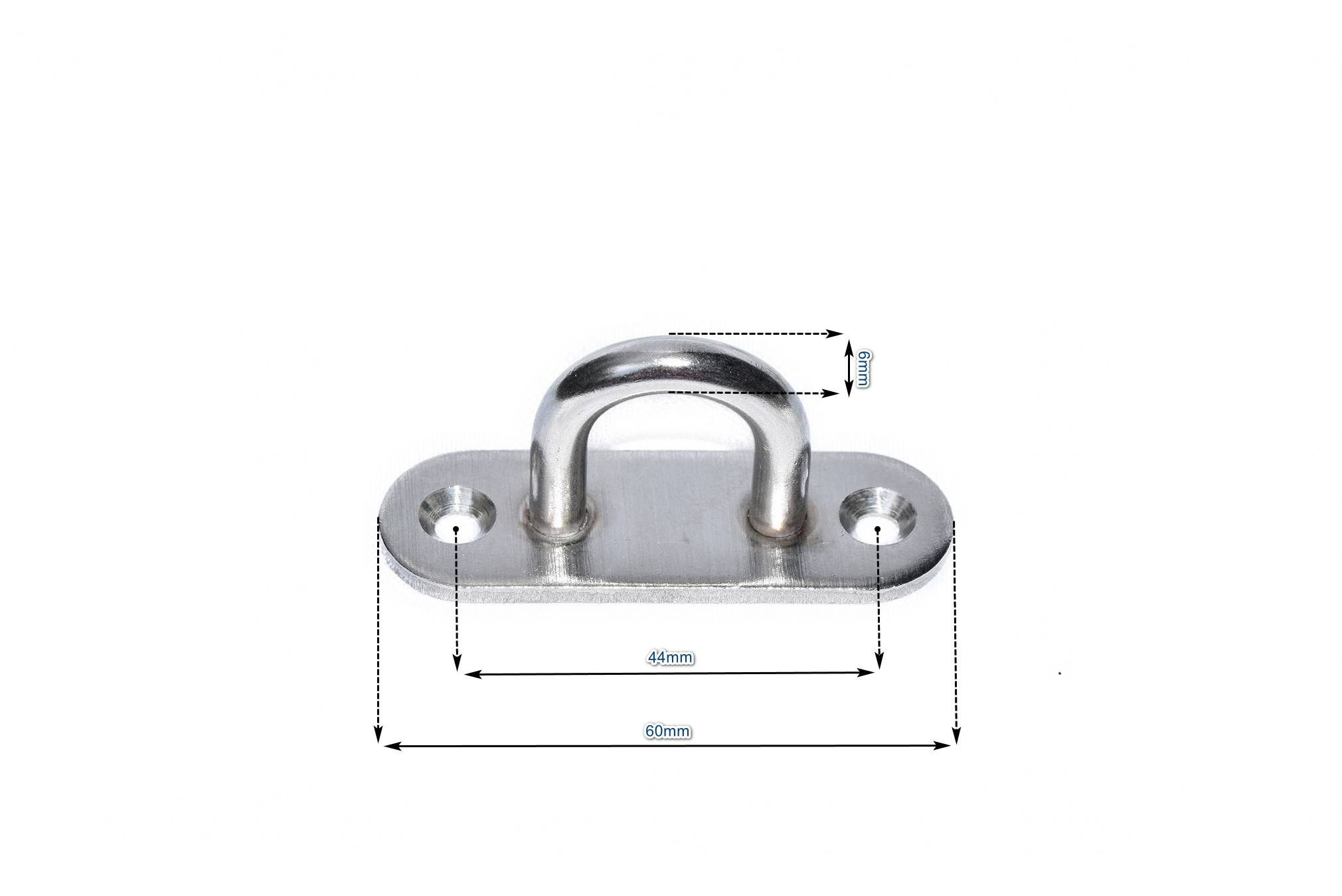 Wandöse Befestigungsöse Wandhaken Befestigungshaken Edelstah 60mm V2A
