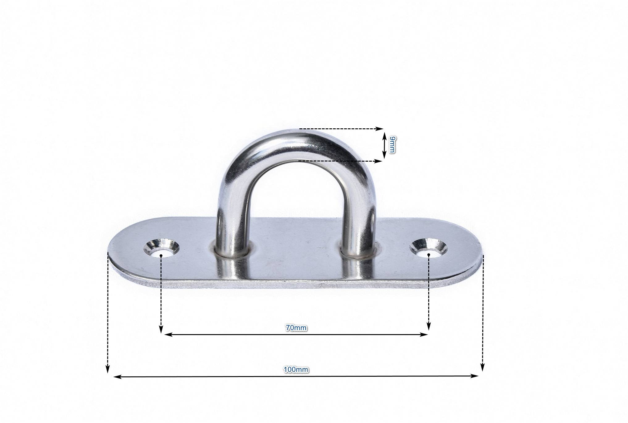 Wandöse Befestigungsöse Wandhaken Befestigungshaken Edelstah 100mm V2A