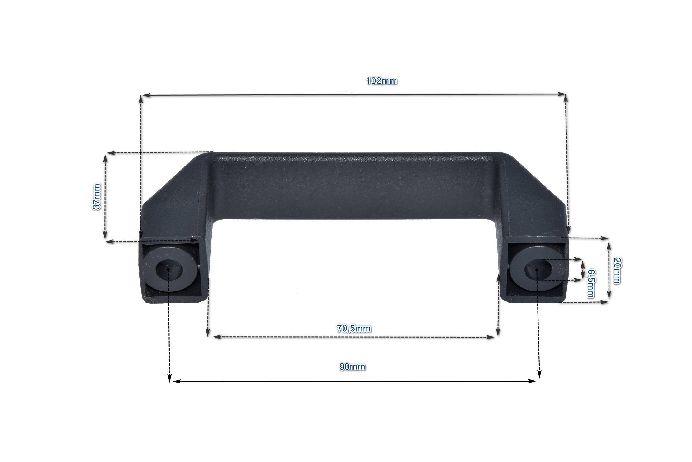 Kunststoffgriff Haltegriff Tragegriff Handgriff Bügelgriff universaler Griff 90mm