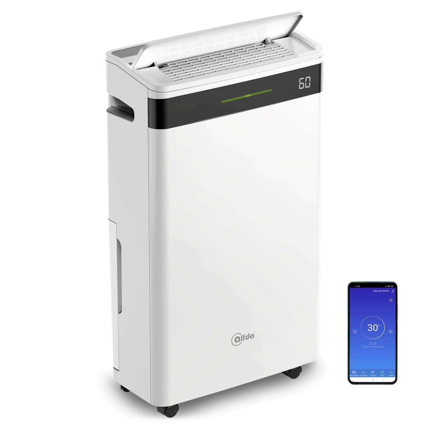alfda Luftentfeuchter AEF2000W mit App-Steuerung