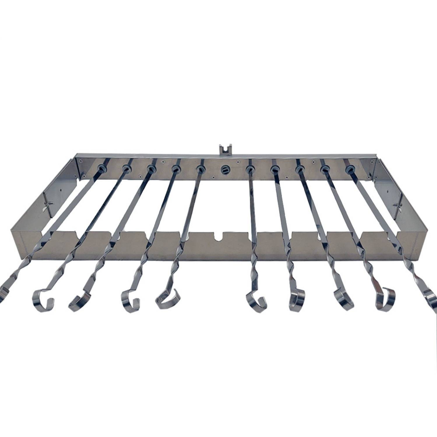 Elektrischer Spießdreher für 11 Spieße mit Motor ohne Spieße Grill Mangal Schaschlik 59 cm