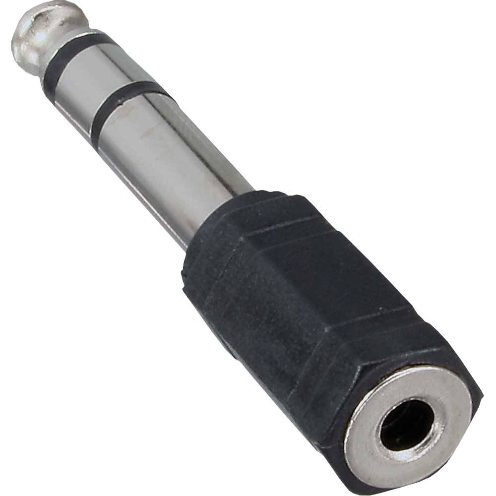 InLine® 99305 Audio Adapter, 6,3mm Klinke Stecker an 3,5mm Klinke Buchse, Stereo