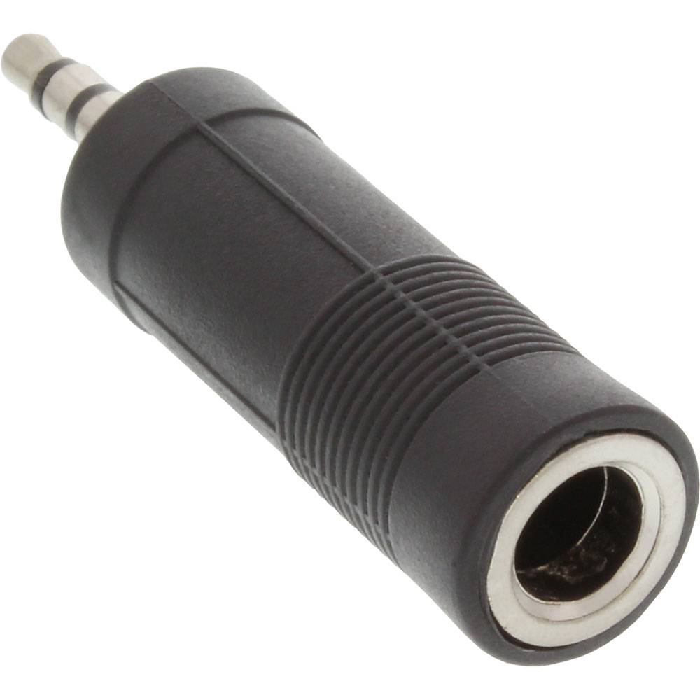 InLine® 99303 Audio Adapter, 3,5mm Klinke Stecker Stereo an 6,3mm Klinke Buchse, Stereo