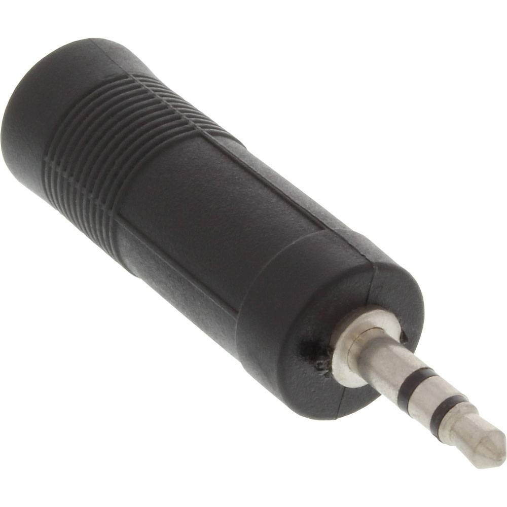 InLine® 99303 Audio Adapter, 3,5mm Klinke Stecker Stereo an 6,3mm Klinke Buchse, Stereo