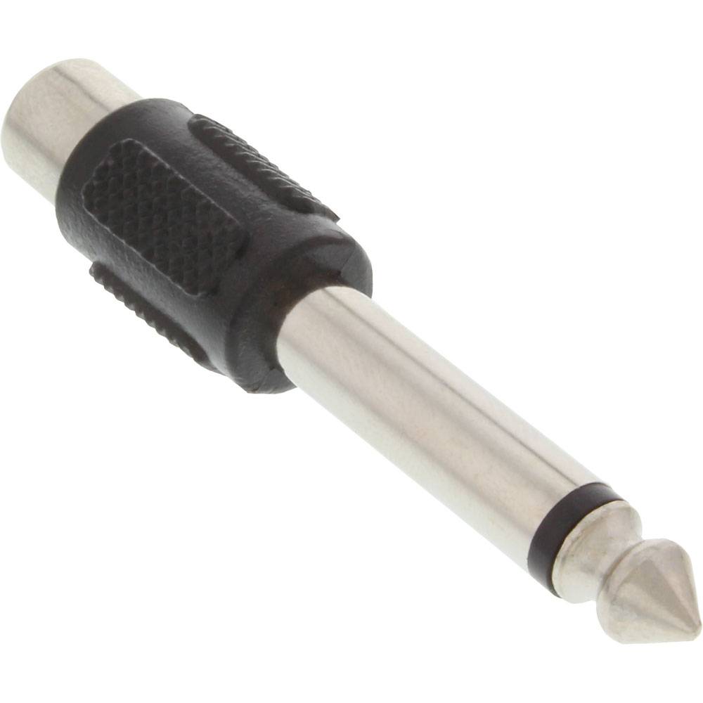 InLine® 99322 Audio Adapter, 6,3mm Klinke Stecker auf Cinch Buchse, Mono