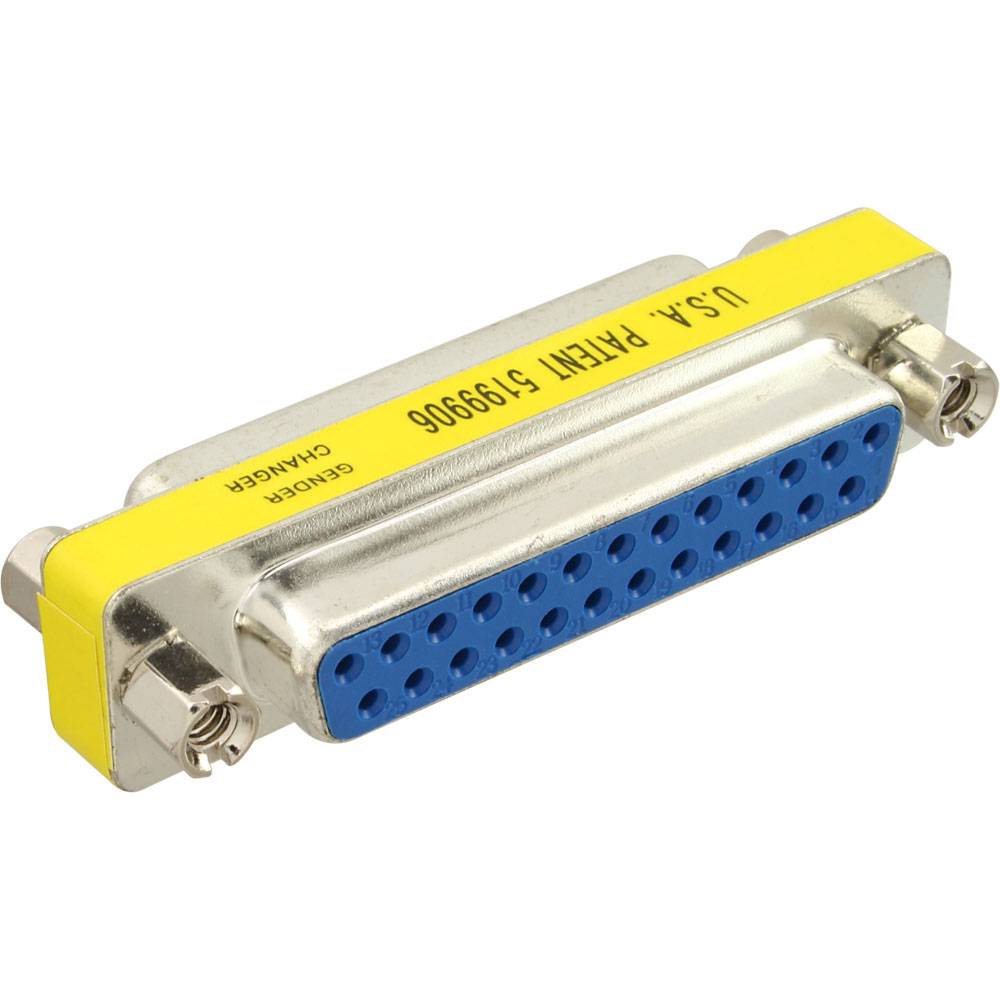 InLine® 31124 Mini-Gender-Changer, 25pol Sub D Buchse / Buchse