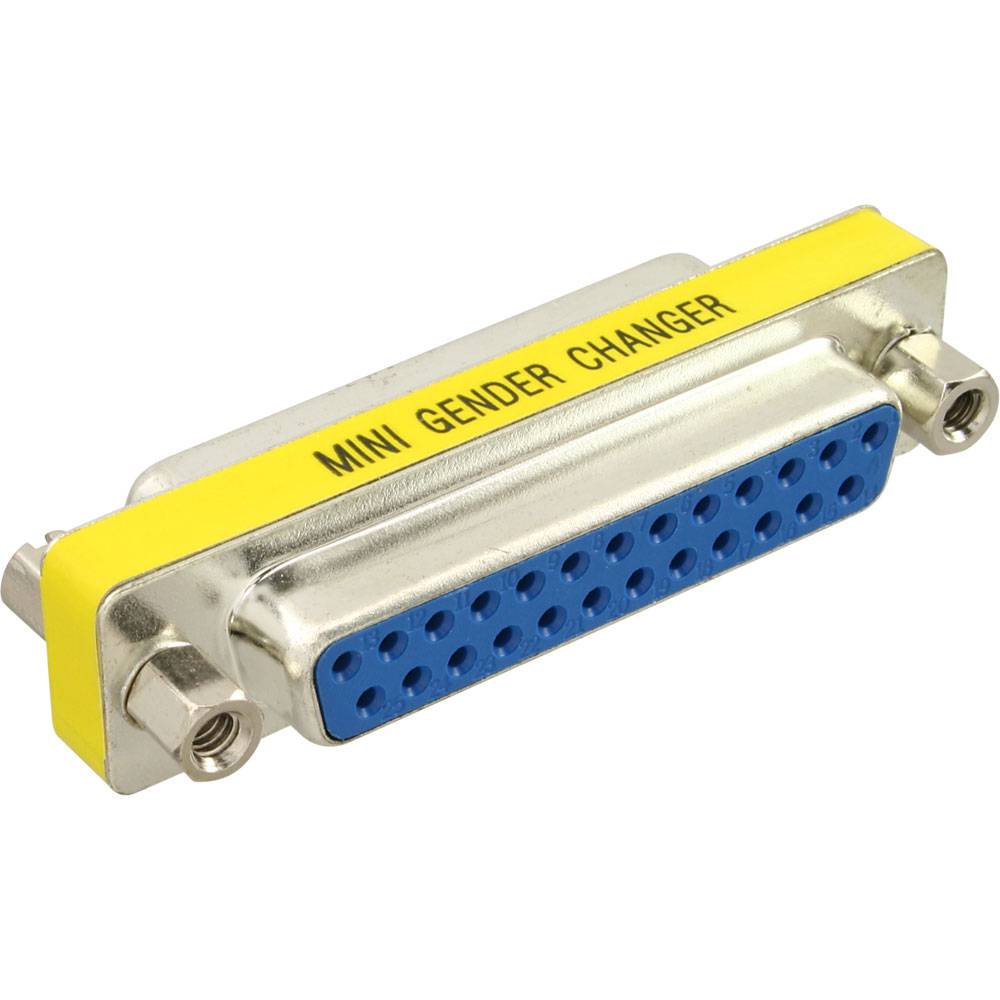 InLine® 31124 Mini-Gender-Changer, 25pol Sub D Buchse / Buchse