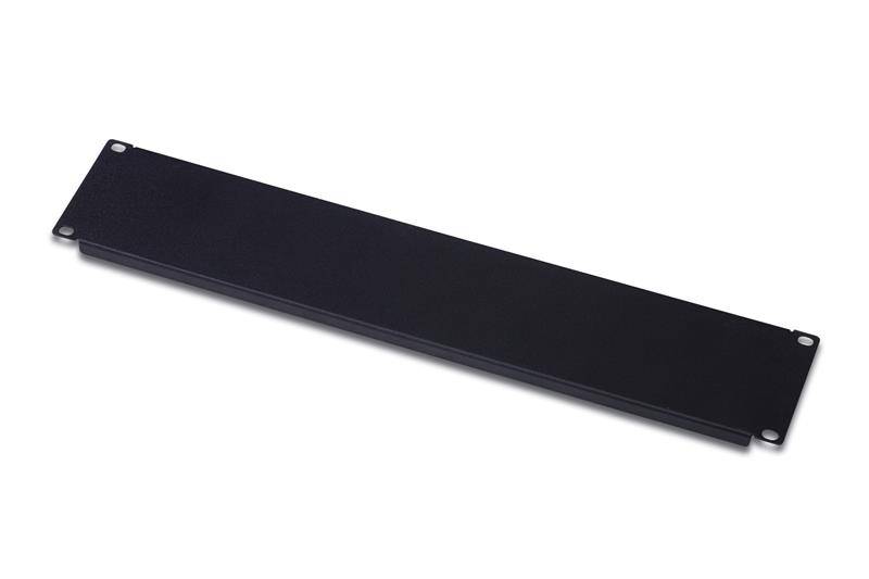 DIGITUS 19" Blindplatte, 2 HE, schwarz (RAL 9005)