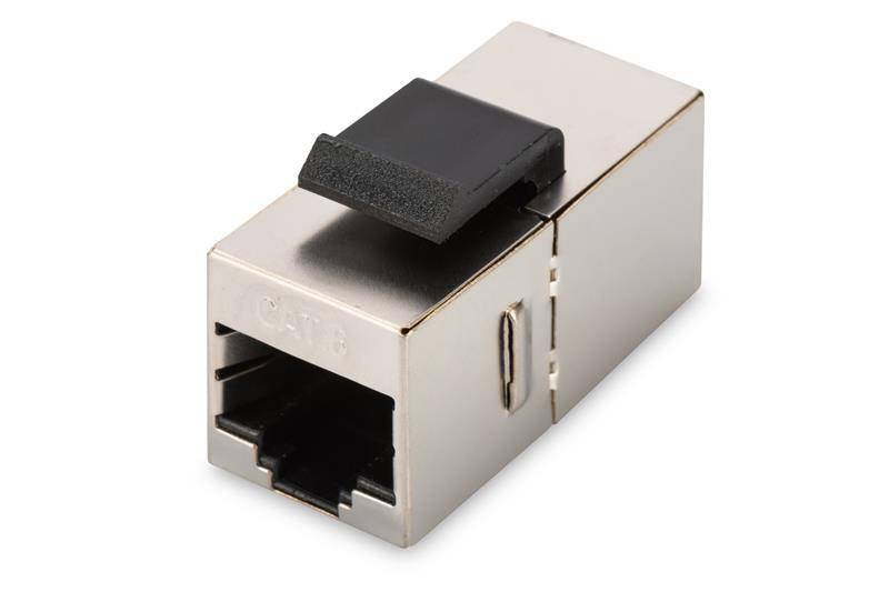 DIGITUS Modular Adapter Kat.6e, geschirmt, 2 x RJ45 Kupplung