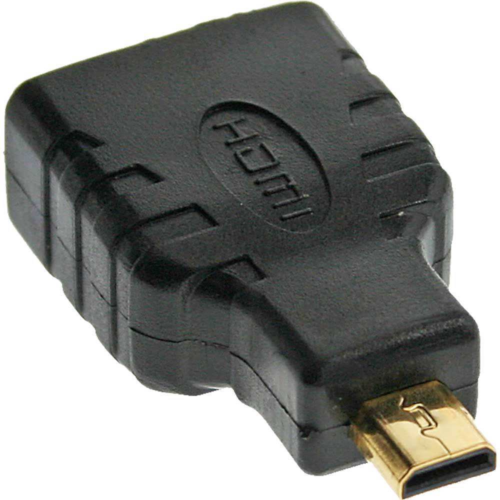 InLine® 17690D HDMI Adapter, HDMI A Buchse auf Micro HDMI D Stecker, 4K2K kompatibel, e Kontakte