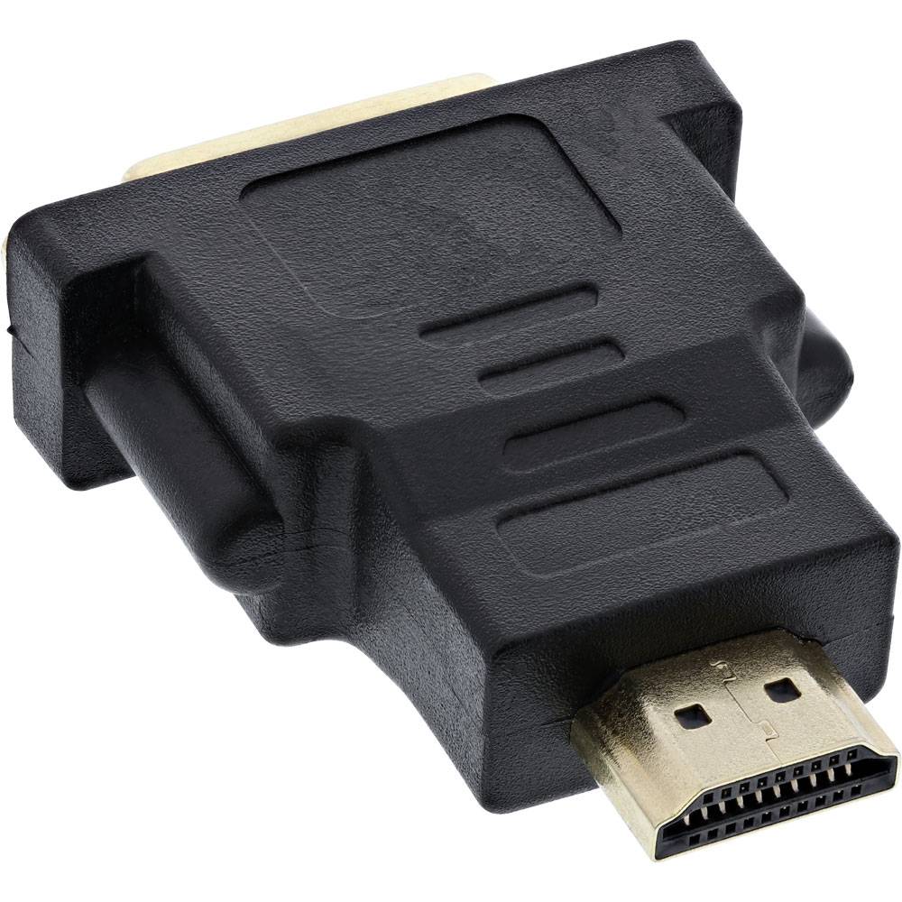 InLine® 17670P HDMI-DVI Adapter, HDMI Stecker auf DVI Buchse, 4K2K kompatibel, e Kontakte