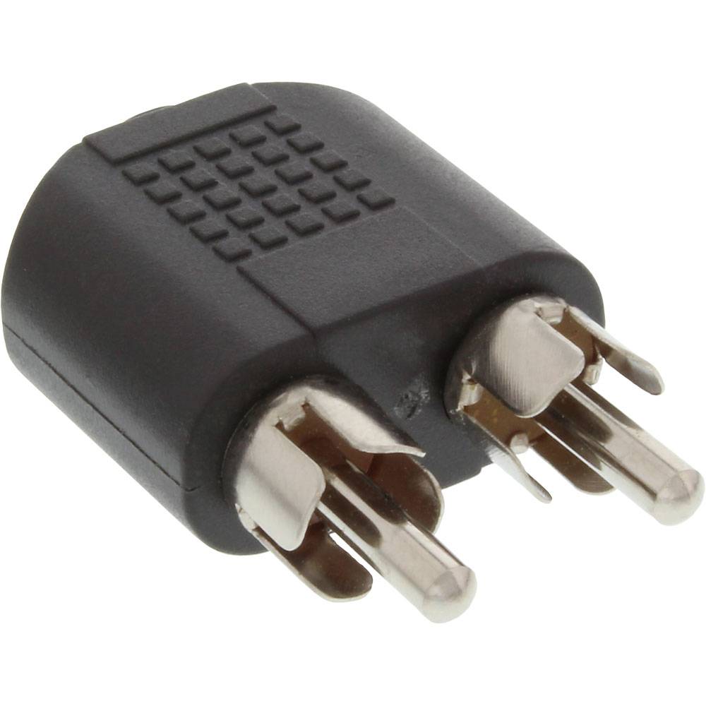 InLine® 99343 Audio Adapter, 3,5mm Klinke Buchse Stereo an 2x Cinch Stecker
