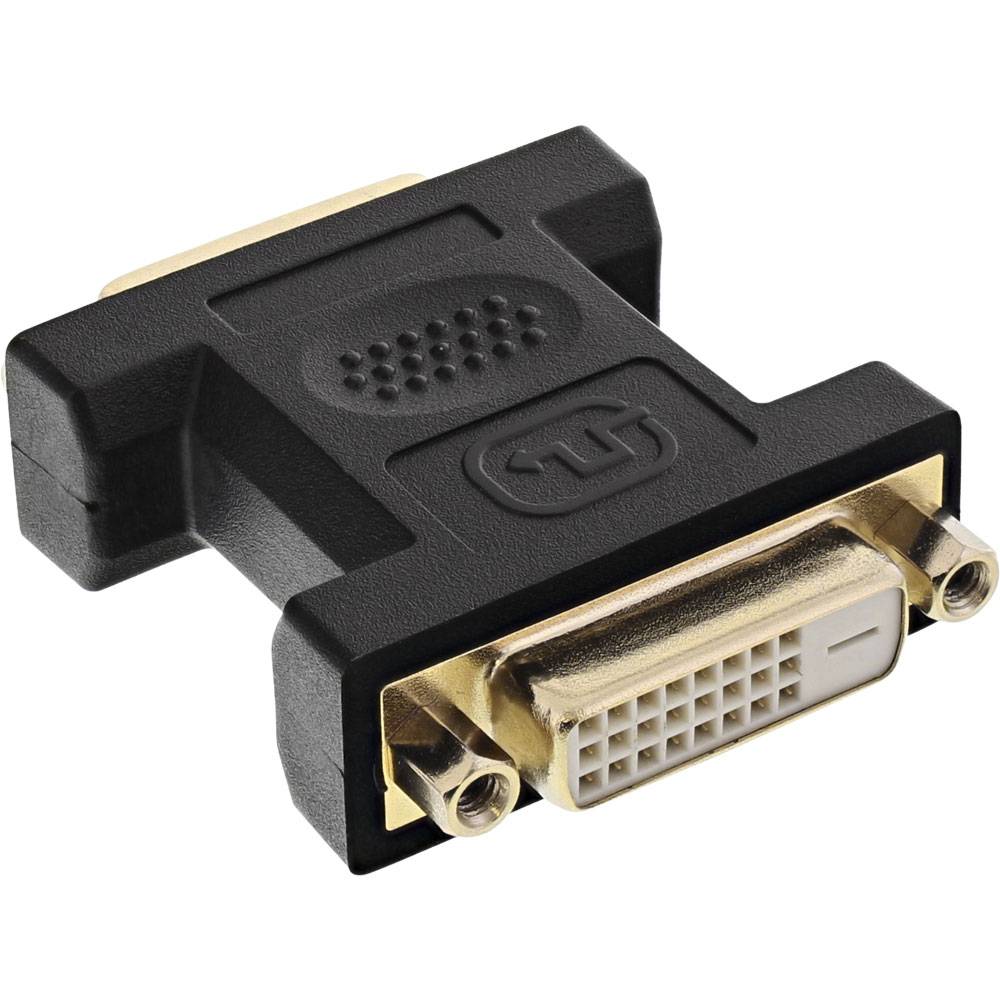 InLine® 17781B DVI-D Adapter, Digital 24+1 Buchse / Buchse (Kupplung)