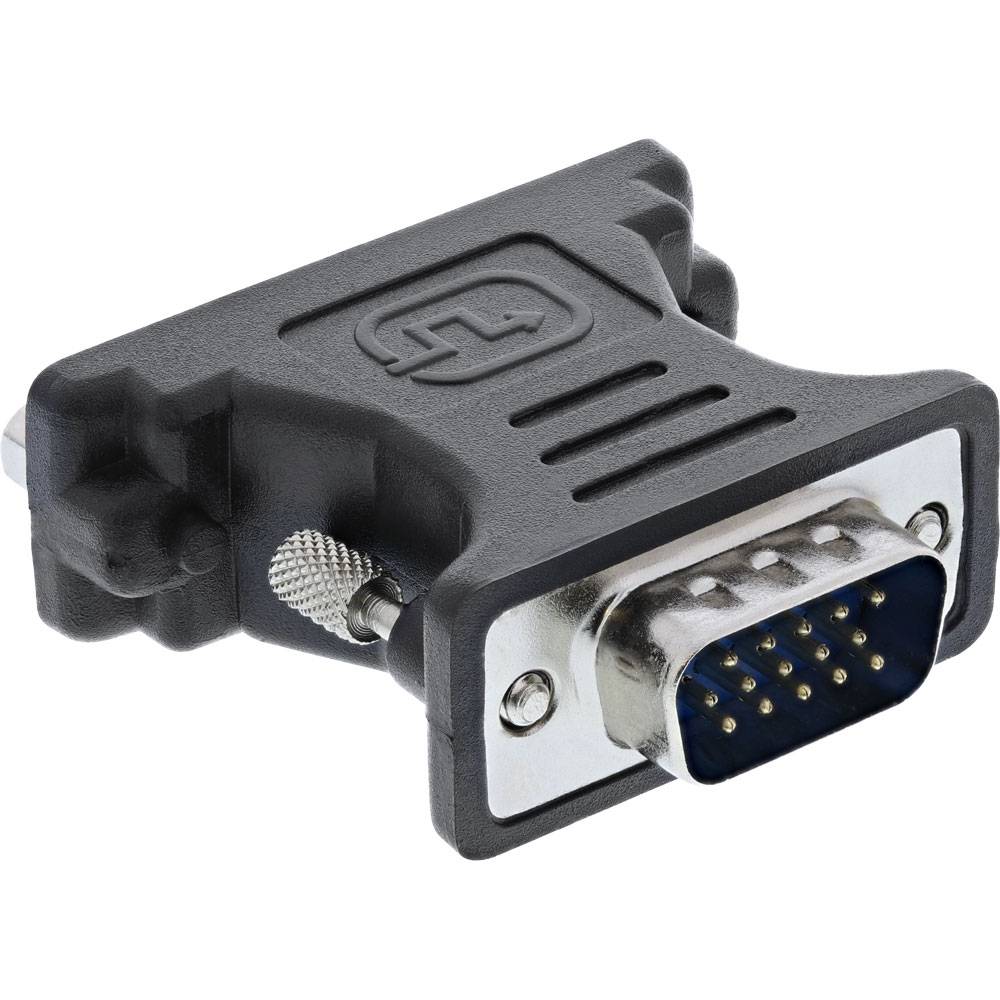 InLine® 17790 DVI-A Adapter, Analog 24+5 Buchse auf 15pol HD Stecker (VGA)