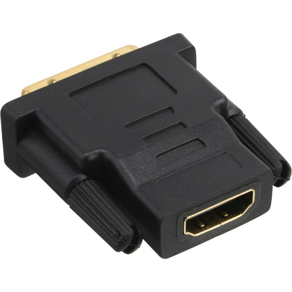 InLine® 17660P HDMI-DVI Adapter, HDMI Buchse auf DVI Stecker, e Kontakte, 4K2K kompatibel