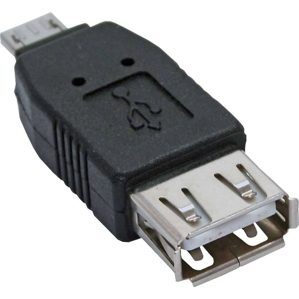 InLine® 31600 Micro-USB Adapter, Micro-A Stecker an USB A Buchse