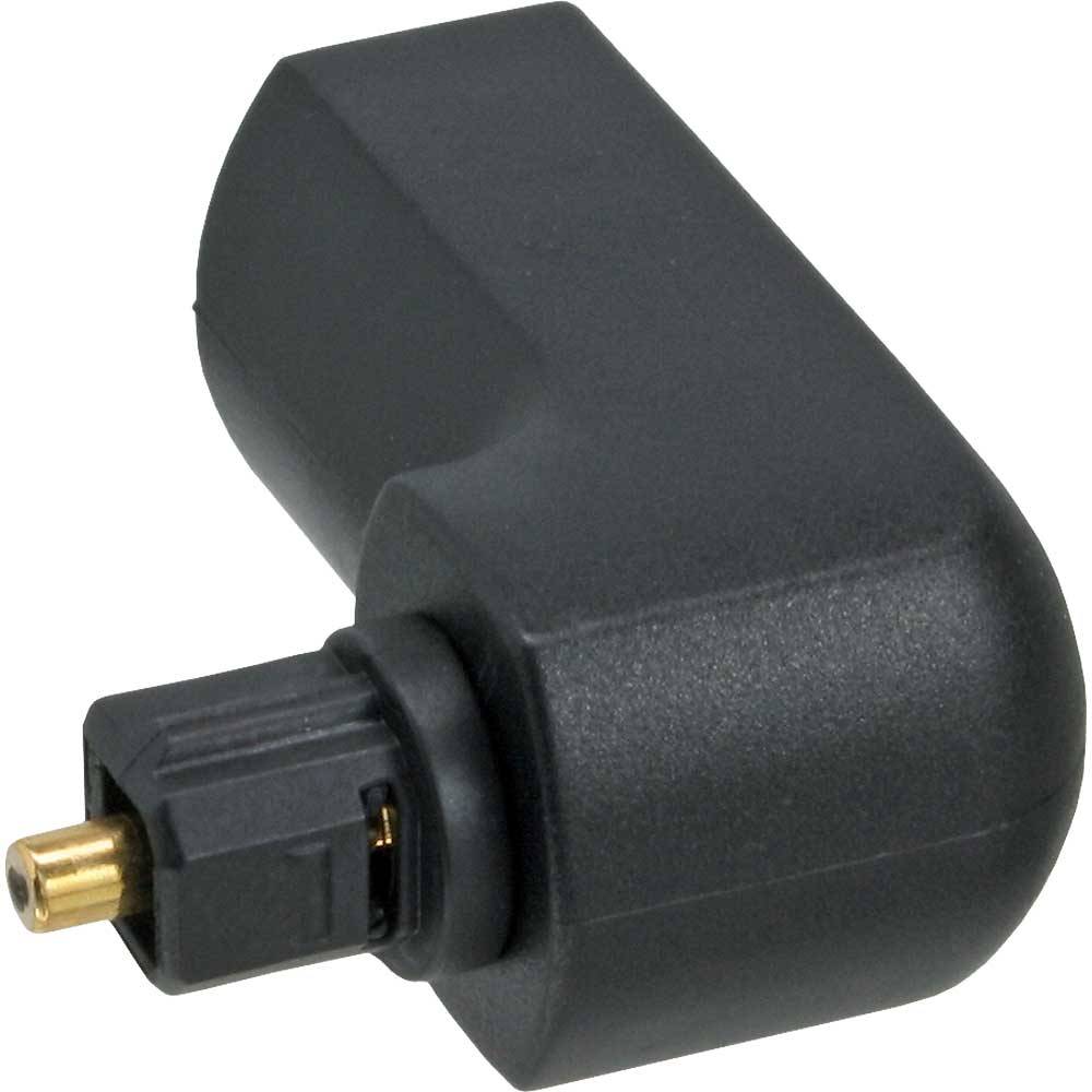 InLine® 89900B OPTO Audio Adapter, Toslink Buchse / Stecker, 90° gewinkelt