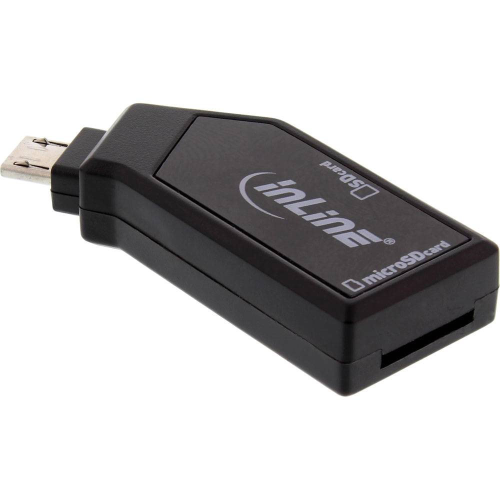 InLine® 66778 OTG Mobile Card Reader, USB 2.0, für SD und microSD, für Android Smartphone und Tablet