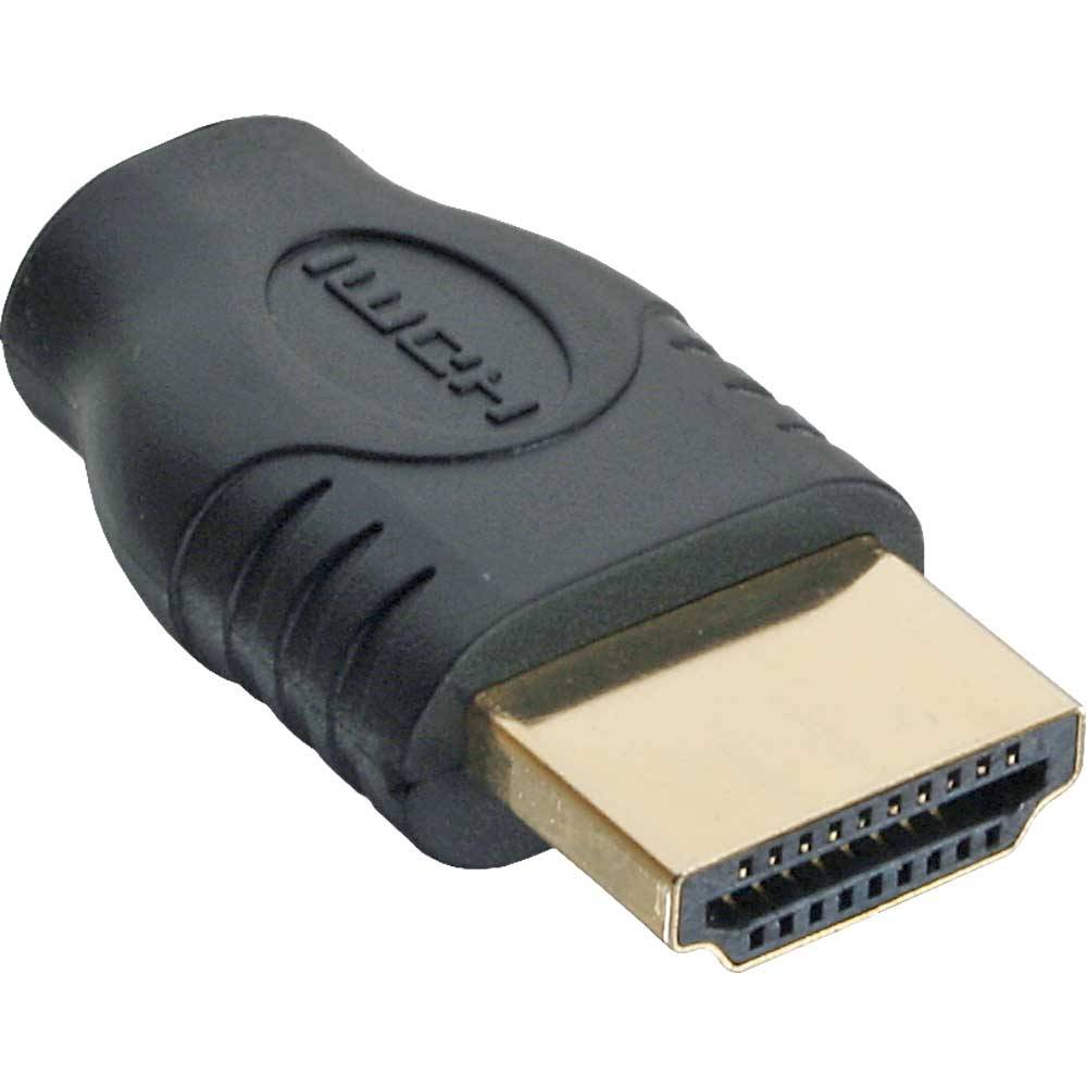 InLine® 17690A HDMI Adapter, HDMI A Stecker auf Micro HDMI D Buchse, e Kontakte