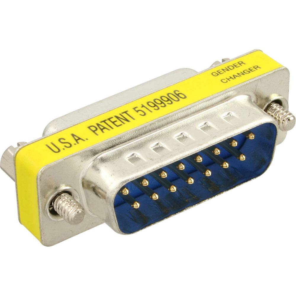 InLine® 47719 Mini-Gender-Changer, 15pol (Game), Stecker / Buchse