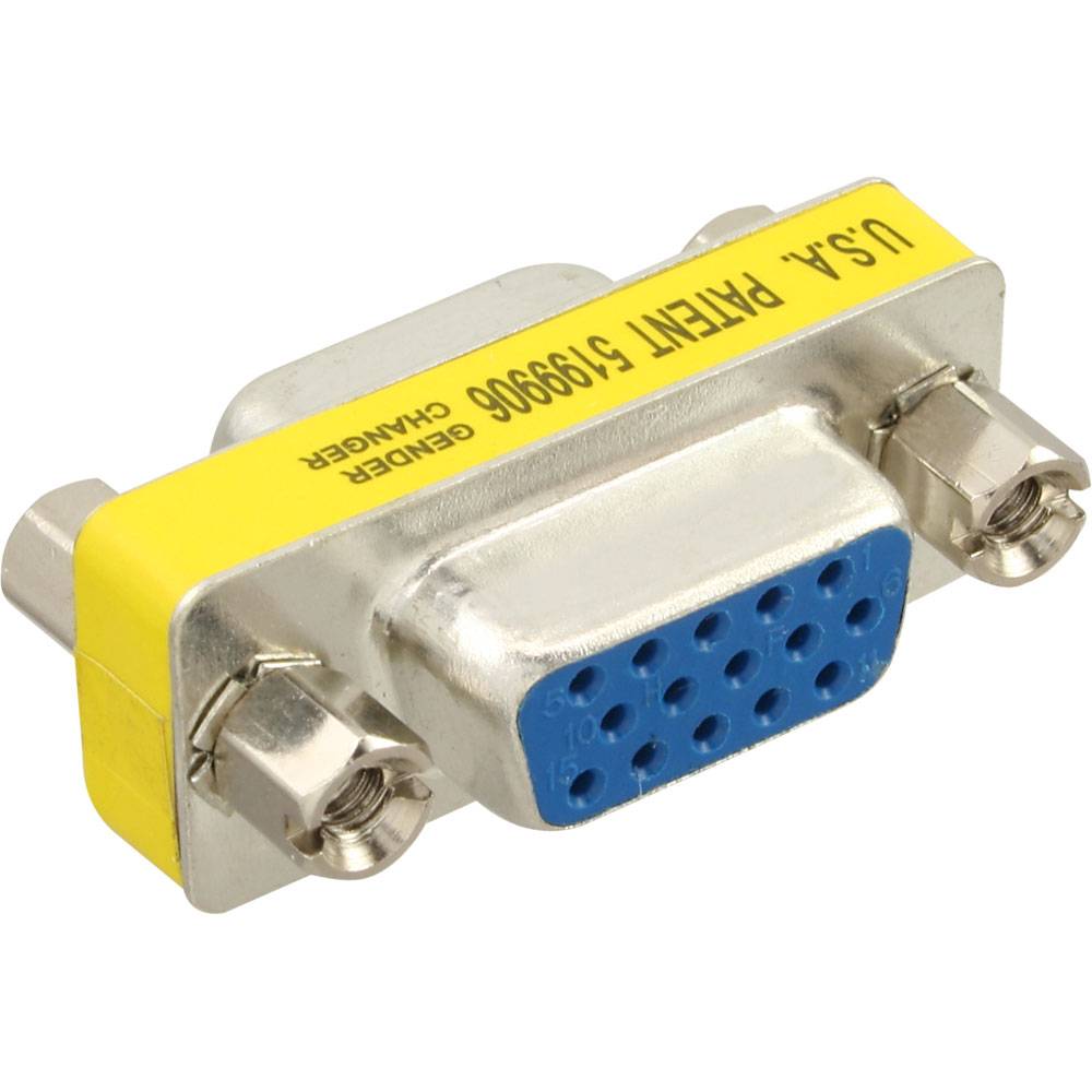 InLine® 37724 Mini-Gender-Changer, 15pol HD (VGA), Buchse / Buchse