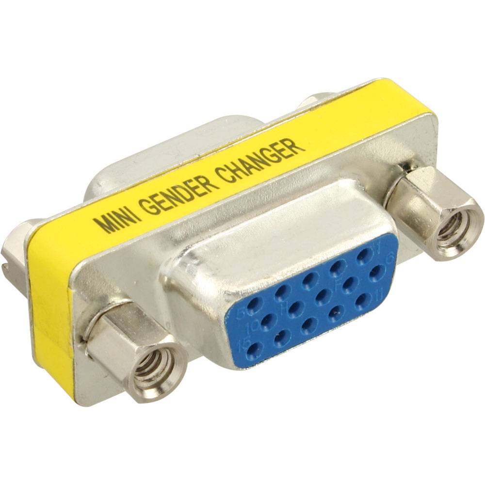 InLine® 37724 Mini-Gender-Changer, 15pol HD (VGA), Buchse / Buchse