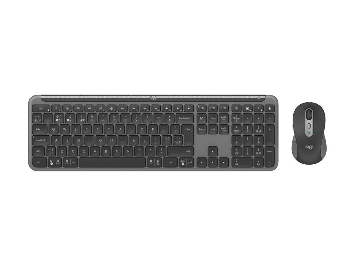 LOGITECH Signature Slim Combo MK950 Keyboard and mouse set wireless Bluetooth 5.1 LE QWERTY graphite (PAN)
