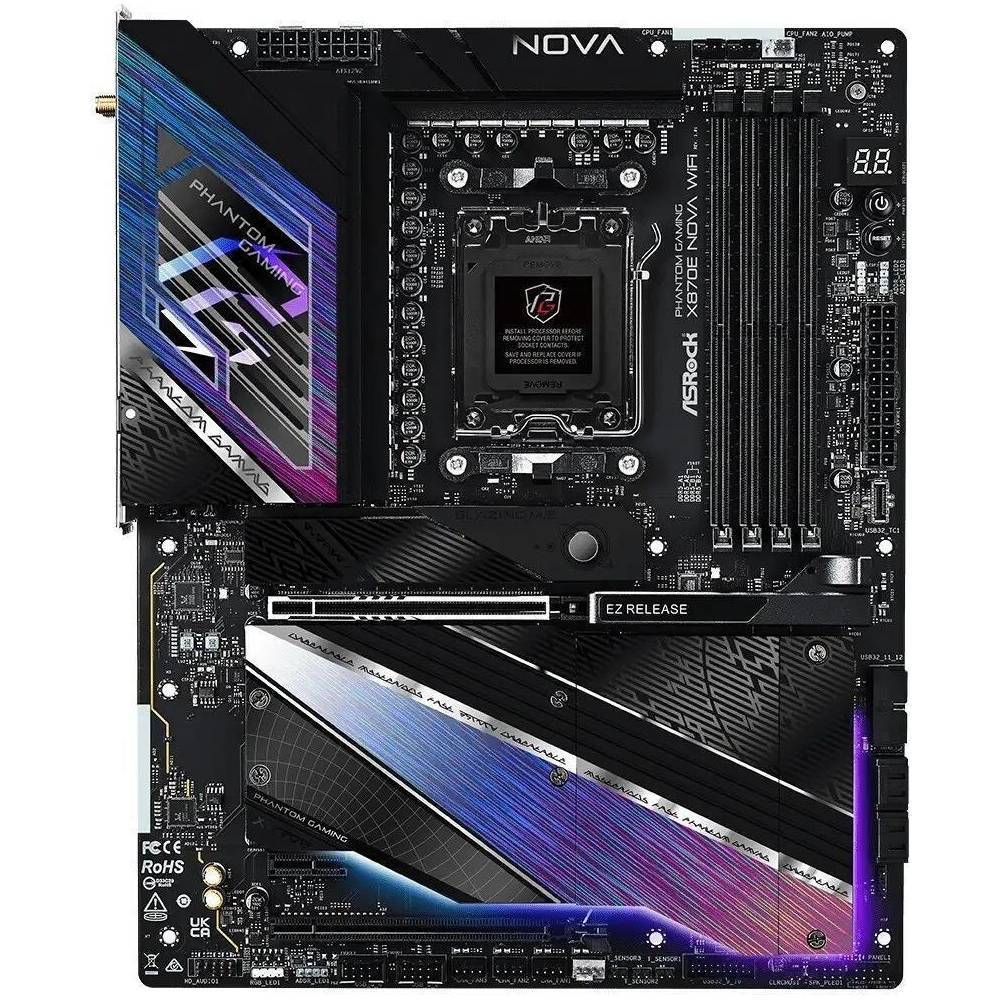 ASRock X870E Nova WiFi AM5 ATX HDMI/USB-C DDR5 retail Multimedia-Technik Mainboards AMD