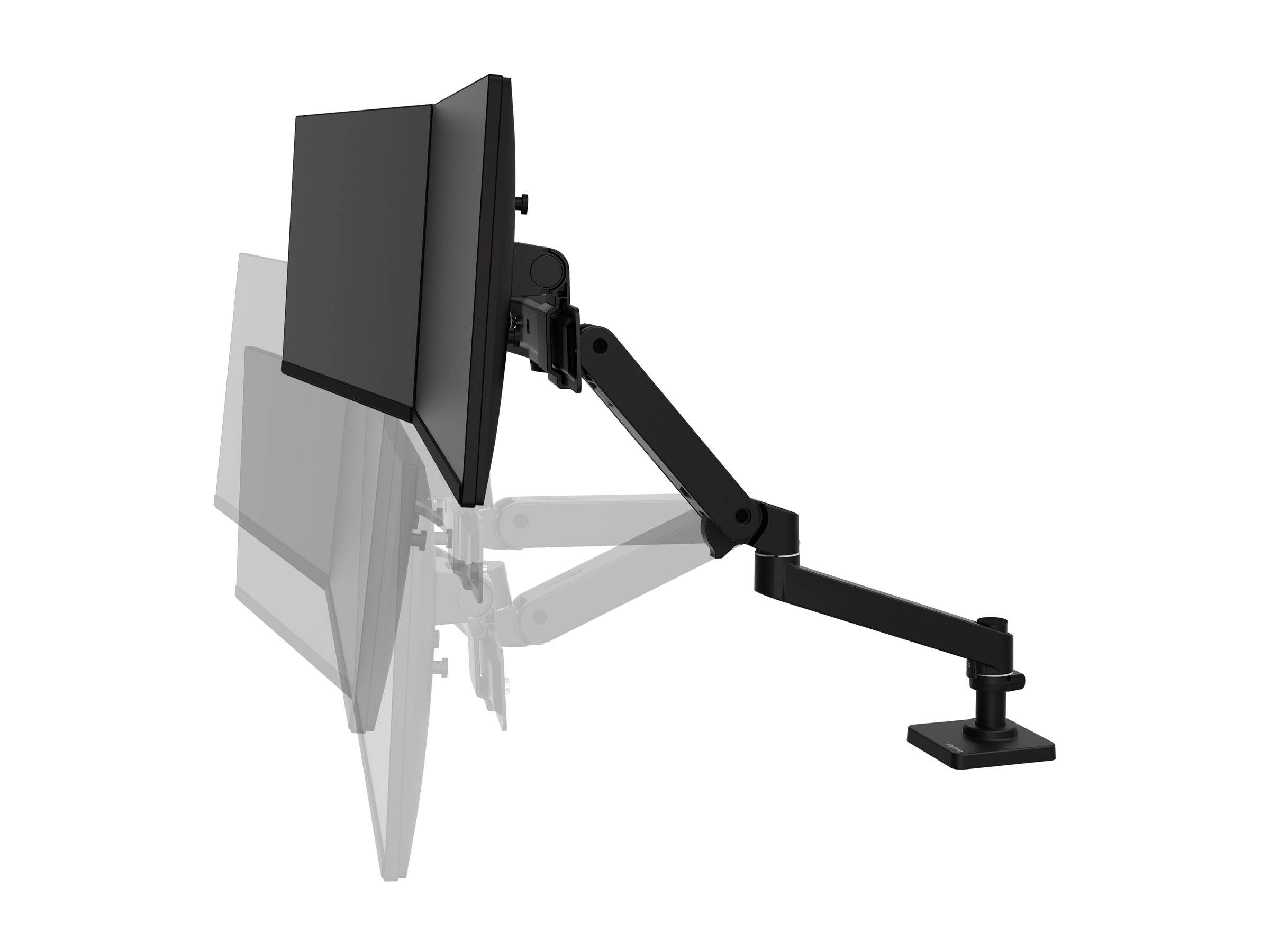 Ergotron LX Pro - Befestigungskit (Dual Direct Arm, 2 Drehgelenke, 2-teilige Tischklemme, Befestigungsmaterialien, Basis, Arm für zwei Bildschirme