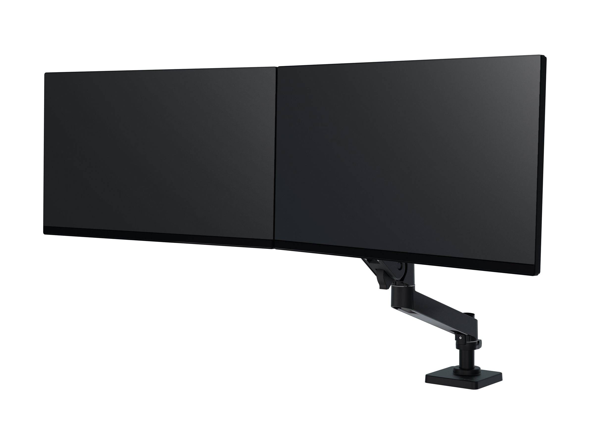 Ergotron LX Pro - Befestigungskit (Dual Direct Arm, 2 Drehgelenke, 2-teilige Tischklemme, Befestigungsmaterialien, Basis, Arm für zwei Bildschirme