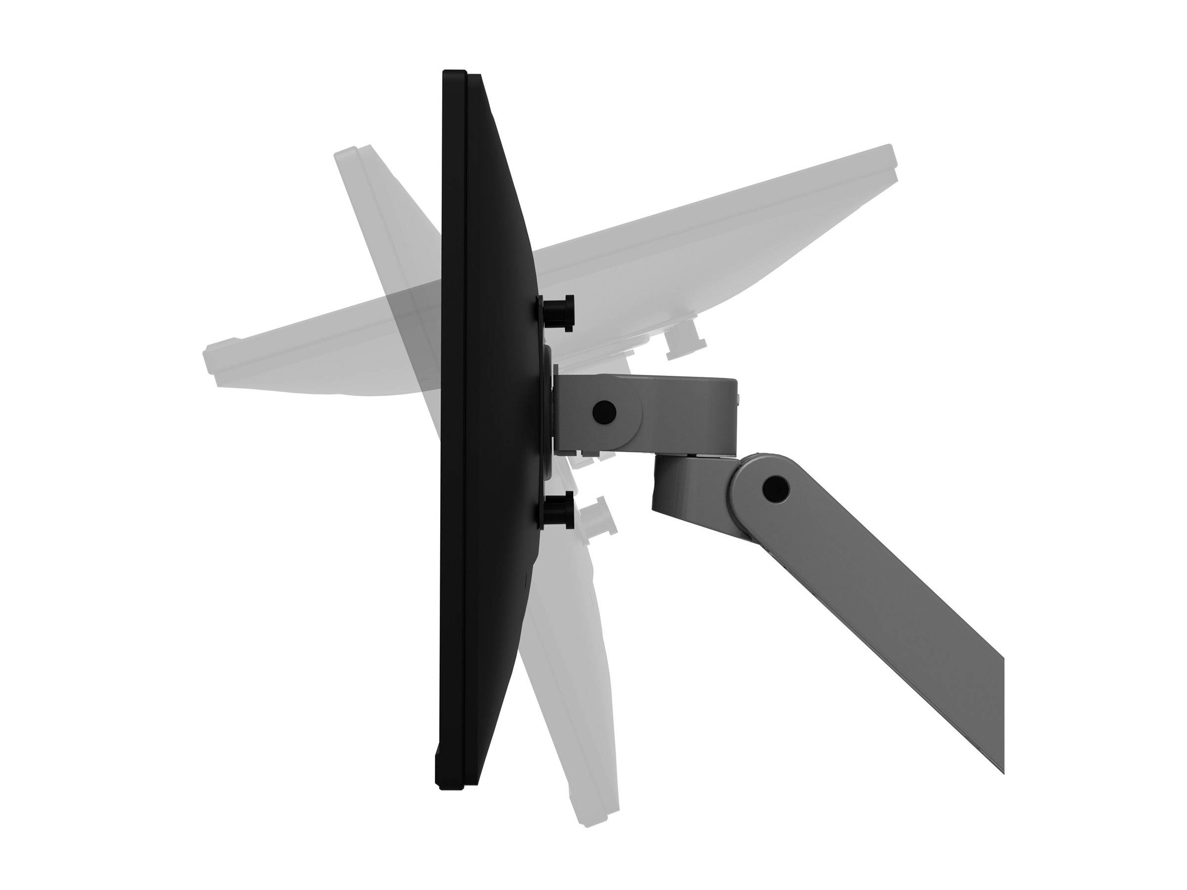 ergotron Monitor-Halterung LX Pro Dual Stacking 45-690-293 dunkelgrau für 2 Monitore, Tischbohrung, Tischklemme