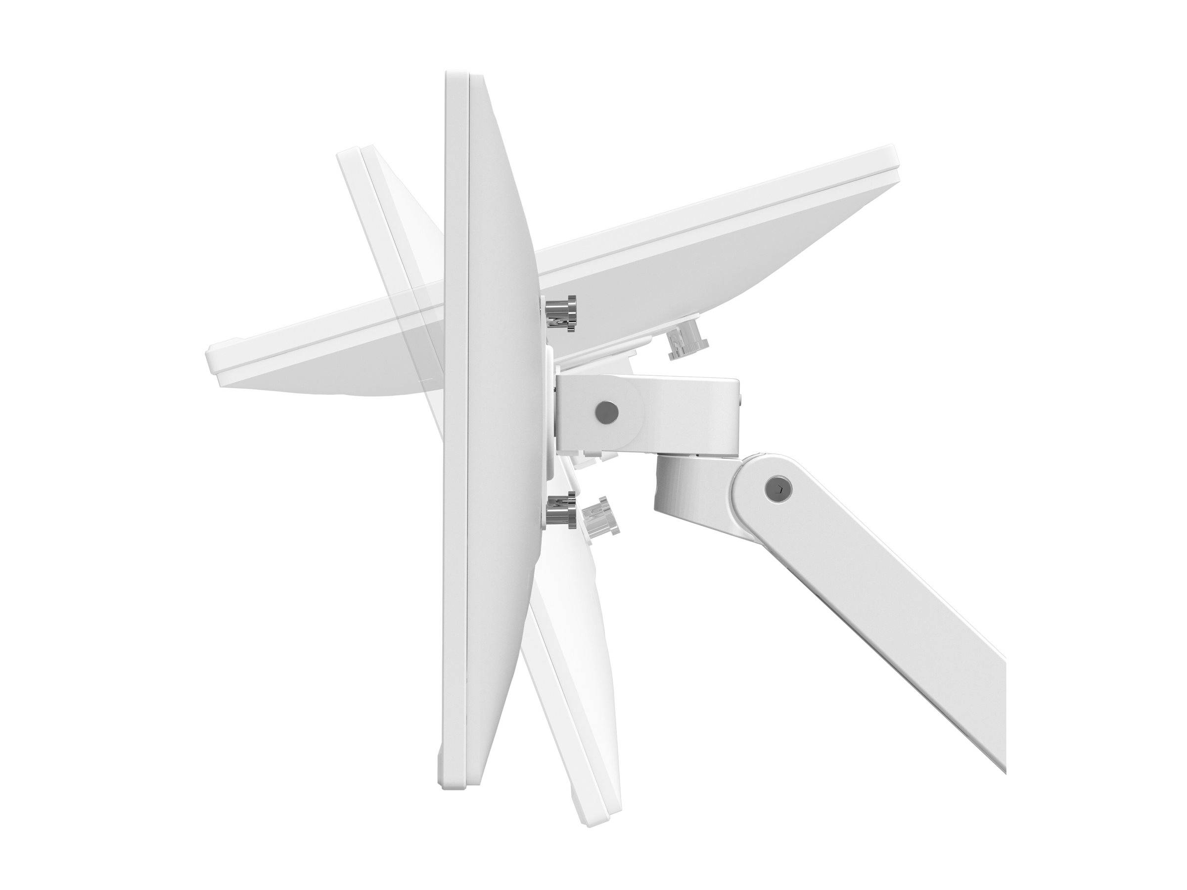 Ergotron LX Pro - Befestigungskit (Doppelarm) - für 2 LCD-Displays - Aluminium - weiß - Bildschirmgröße: bis zu 61 cm (bis zu 24 Zoll)