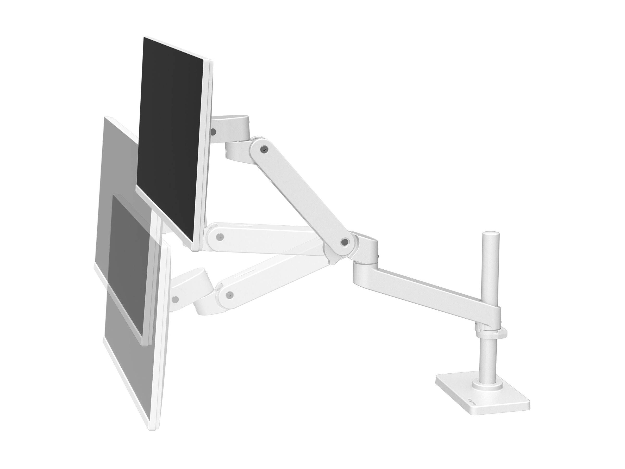 Ergotron LX Pro - Befestigungskit (Monitorarm, hohe Säule) - für LCD-Display - Aluminium - weiß - Bildschirmgröße: bis zu 86,4 cm (bis zu 34 Zoll