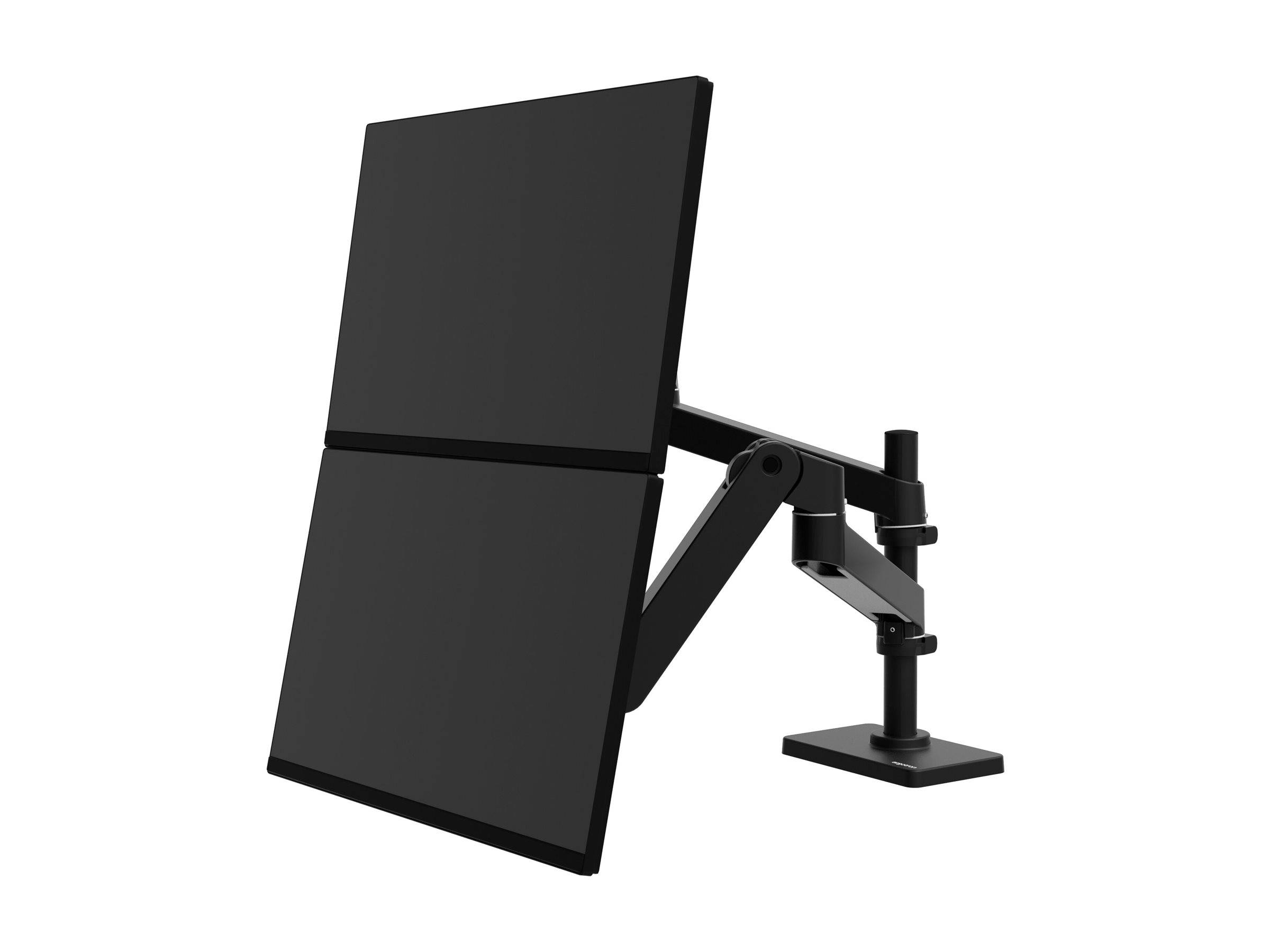 ergotron Monitor-Halterung LX Pro Dual Stacking 45-690-292 schwarz für 2 Monitore, Tischbohrung, Tischklemme