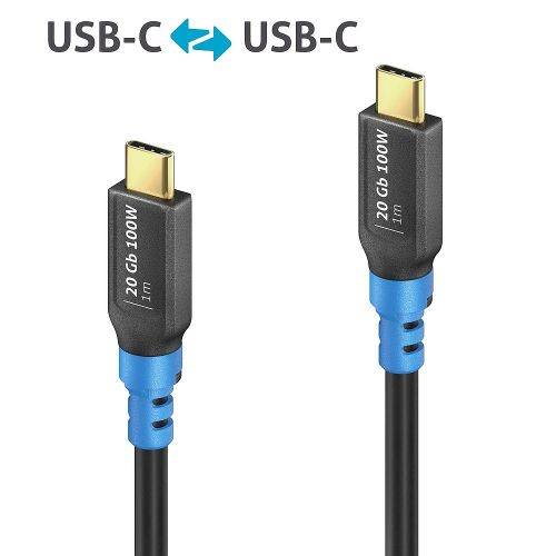 PureLink FlexInstall USB 4 Gen 2 Kabel, USB St.C/St.C, schwarz, 1,0 m