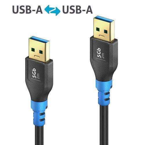 PureLink FlexInstall USB 3.2 Gen 1 Kabel, USB St.A/St.A, schwarz, 2,0 m