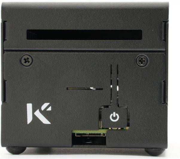 KKSB Gehäuse für Raspberry Pi 5 , passend für NVMe HATs, Aluminium, eloxiert, sandgestrahlt, schwarz