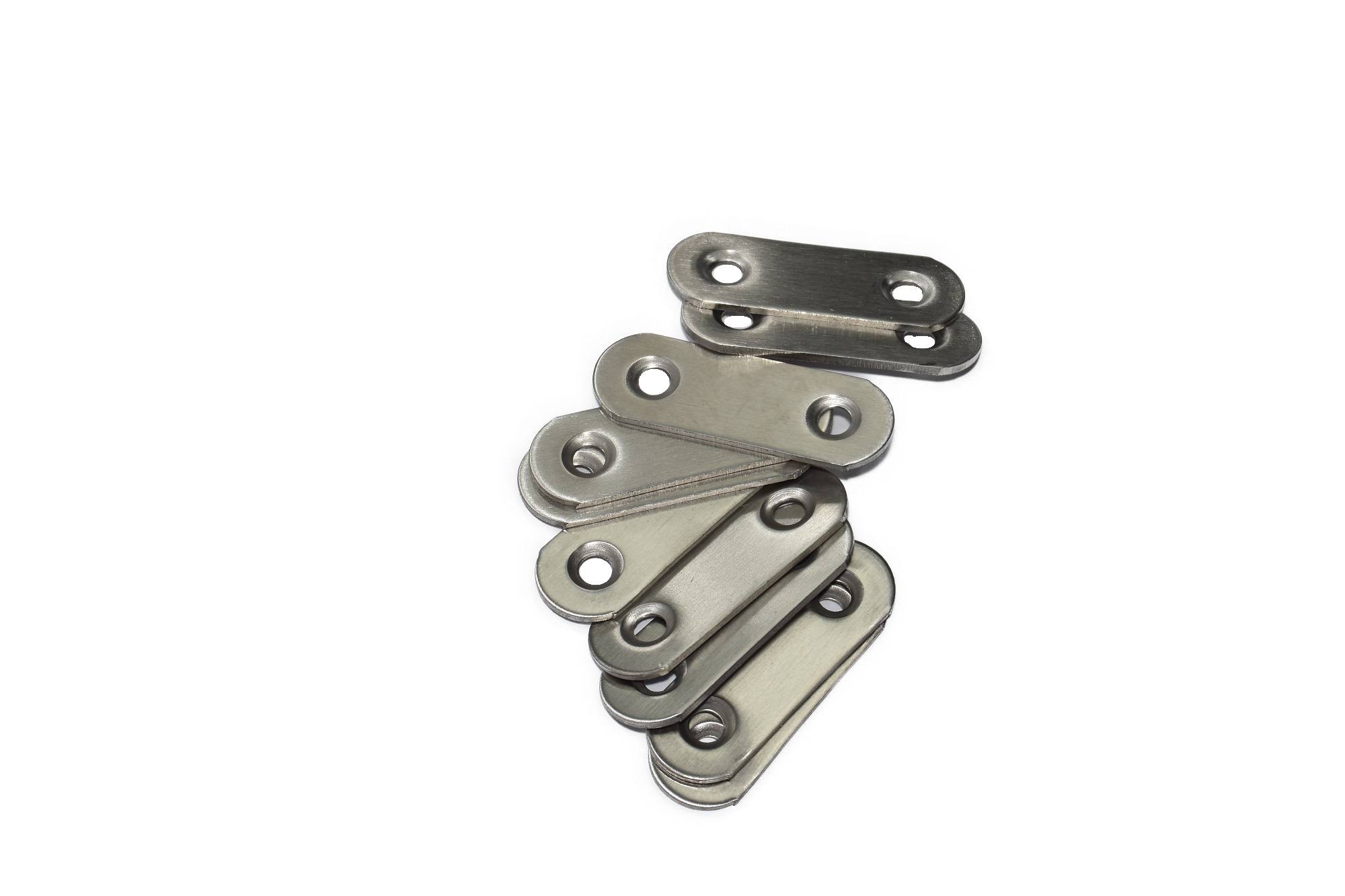 Edelstahl Verbinder 50x16mm (VE 10 Stück) Flachverbinder Lochplatte Platte Beschlag