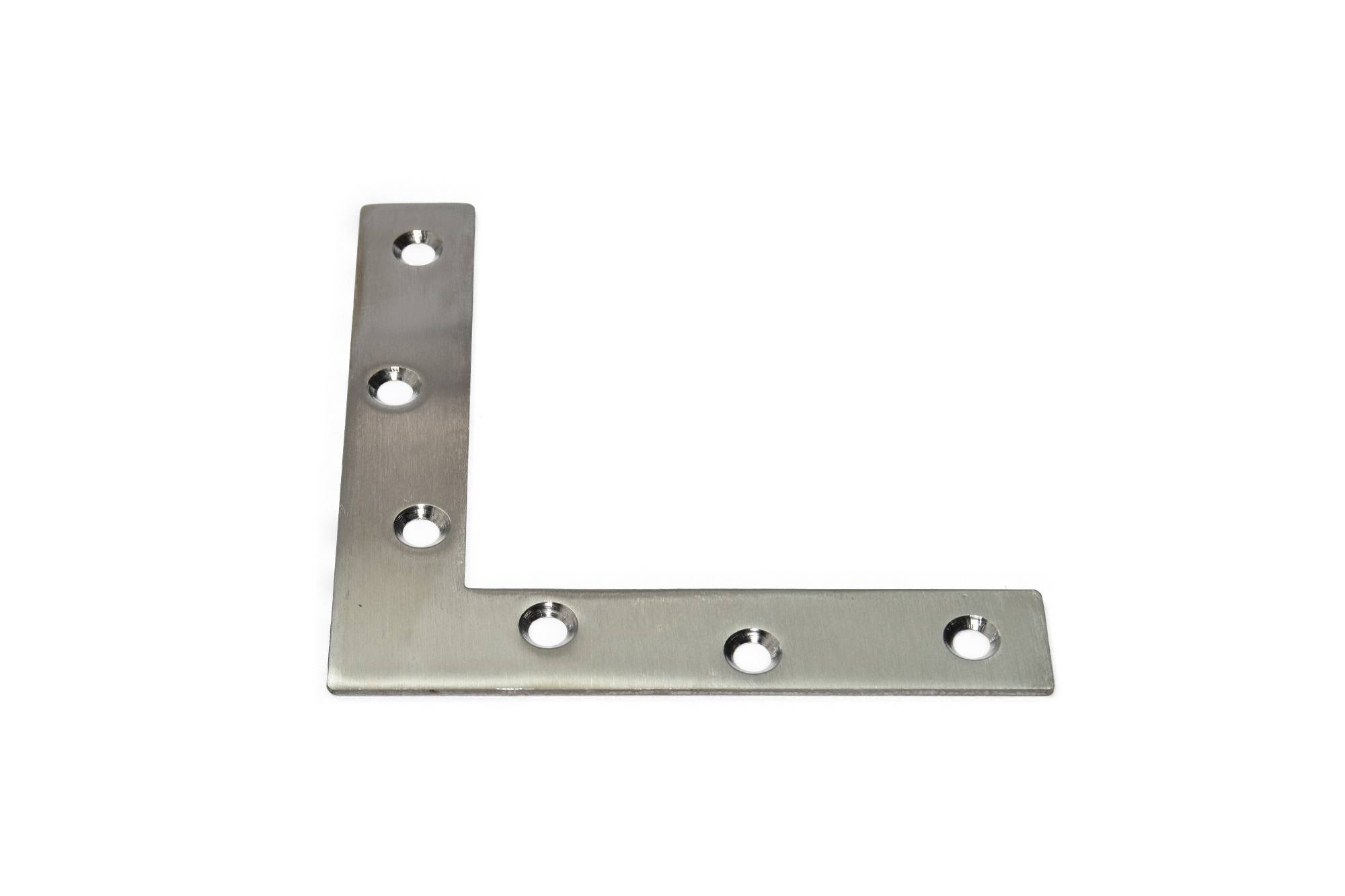 Edelstahl L-Verbinder 120x120x22mm Flachverbinder Lochplatte Platte Beschlag Möbelbefestigung