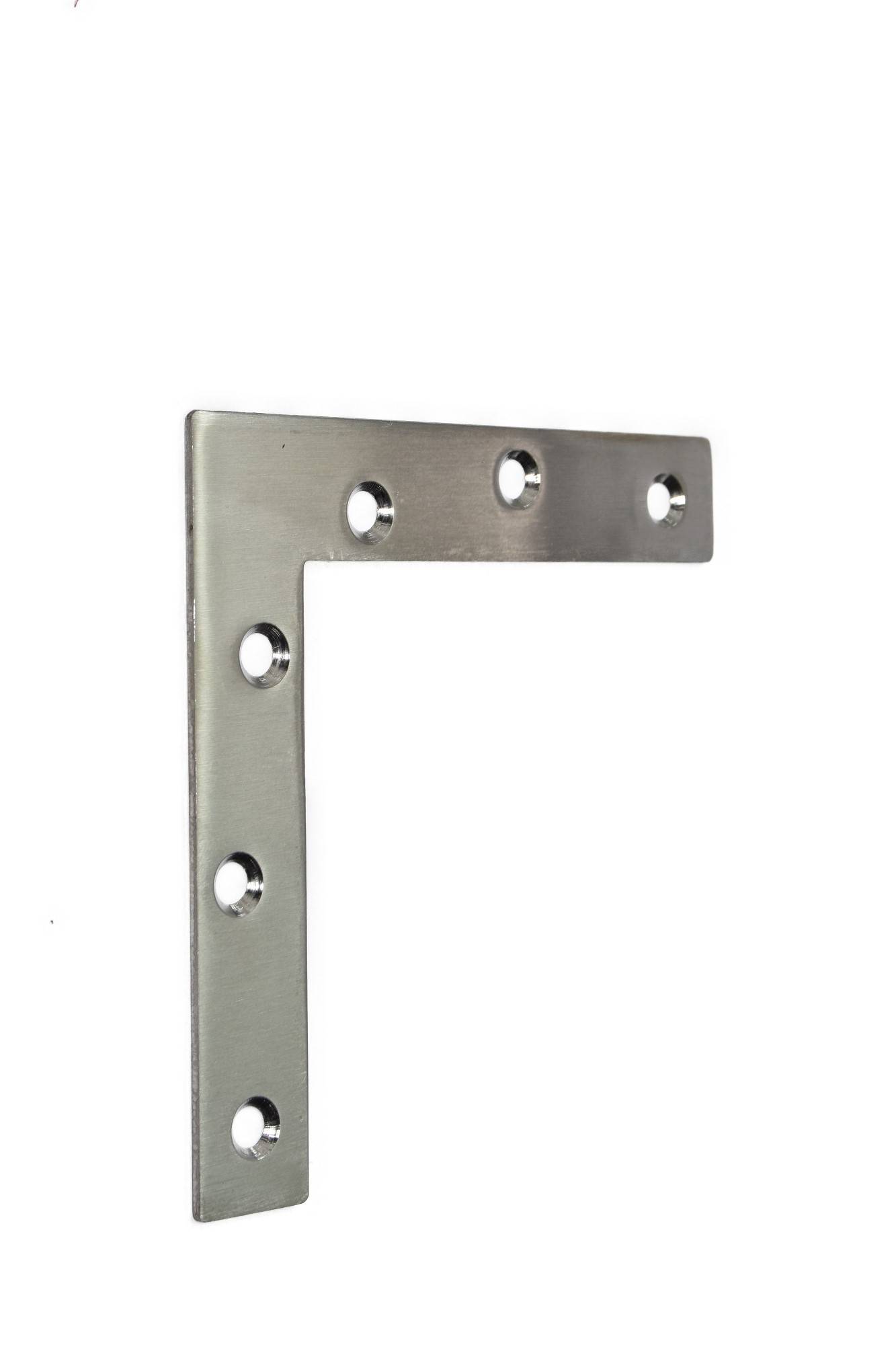 Edelstahl L-Verbinder 120x120x22mm Flachverbinder Lochplatte Platte Beschlag Möbelbefestigung