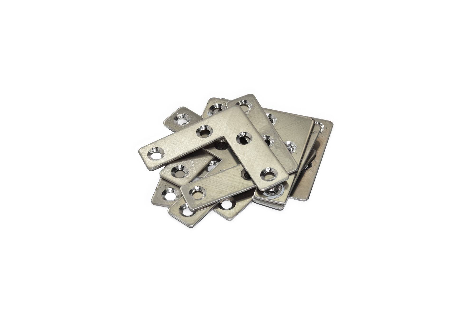 Edelstahl L-Verbinder 50x50x14mm (VE 10 Stück) Flachverbinder Lochplatte Platte Beschlag Möbelbefestigung