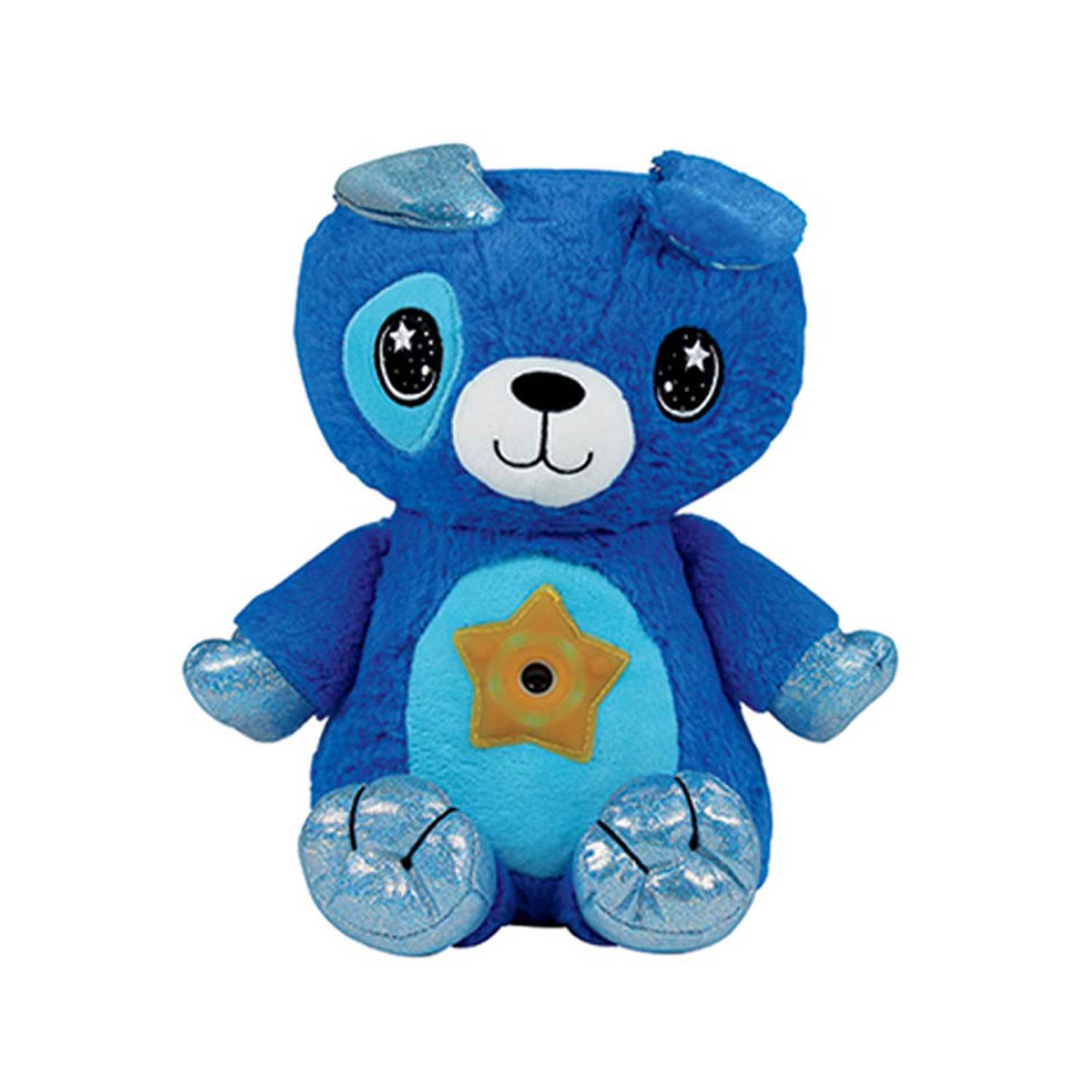 StarBelly DreamLites Kuscheliger Welpe 2022 –Kuscheltier Nachtlicht - Sternenhimmel-Projektor - Einschlafhilfe mit Regenbogenfarben & Sleep-Timer