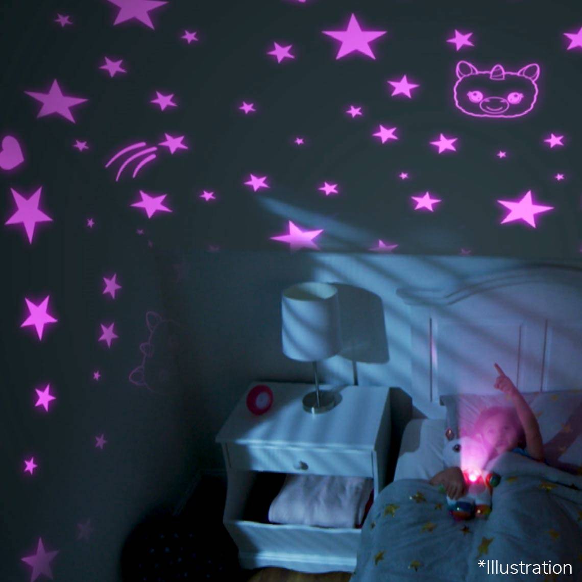 StarBelly Dream Lites Magisches Einhorn 2022 - Kuscheltier Nachtlicht - Sternenhimmel-Projektor - Einschlafhilfe mit Regenbogenfarben & Sleep-Timer