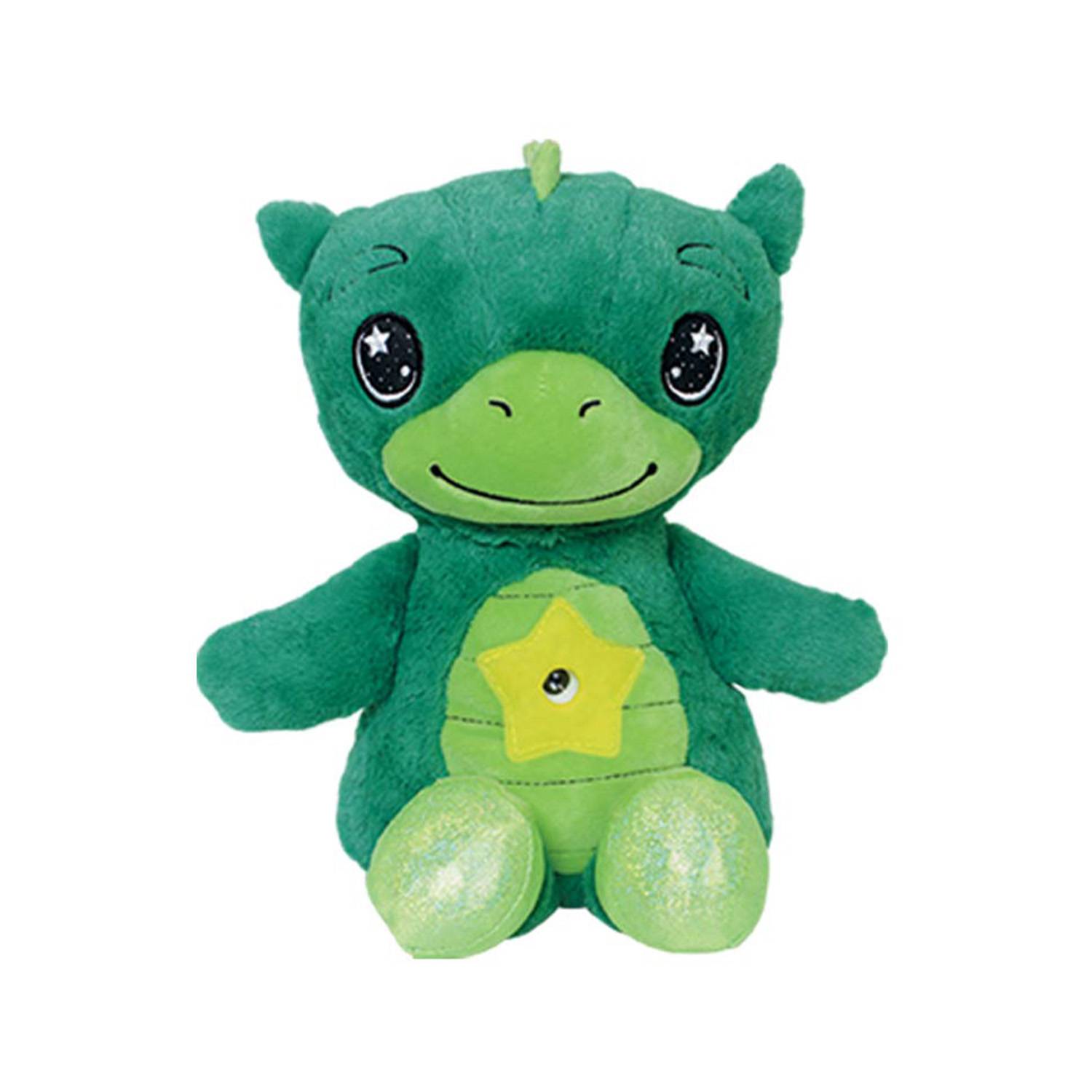 StarBelly DreamLites Verträumter Dino 2022 – Kuscheltier Nachtlicht - Sternenhimmel-Projektor - Einschlafhilfe mit Regenbogenfarben & Sleep-Timer