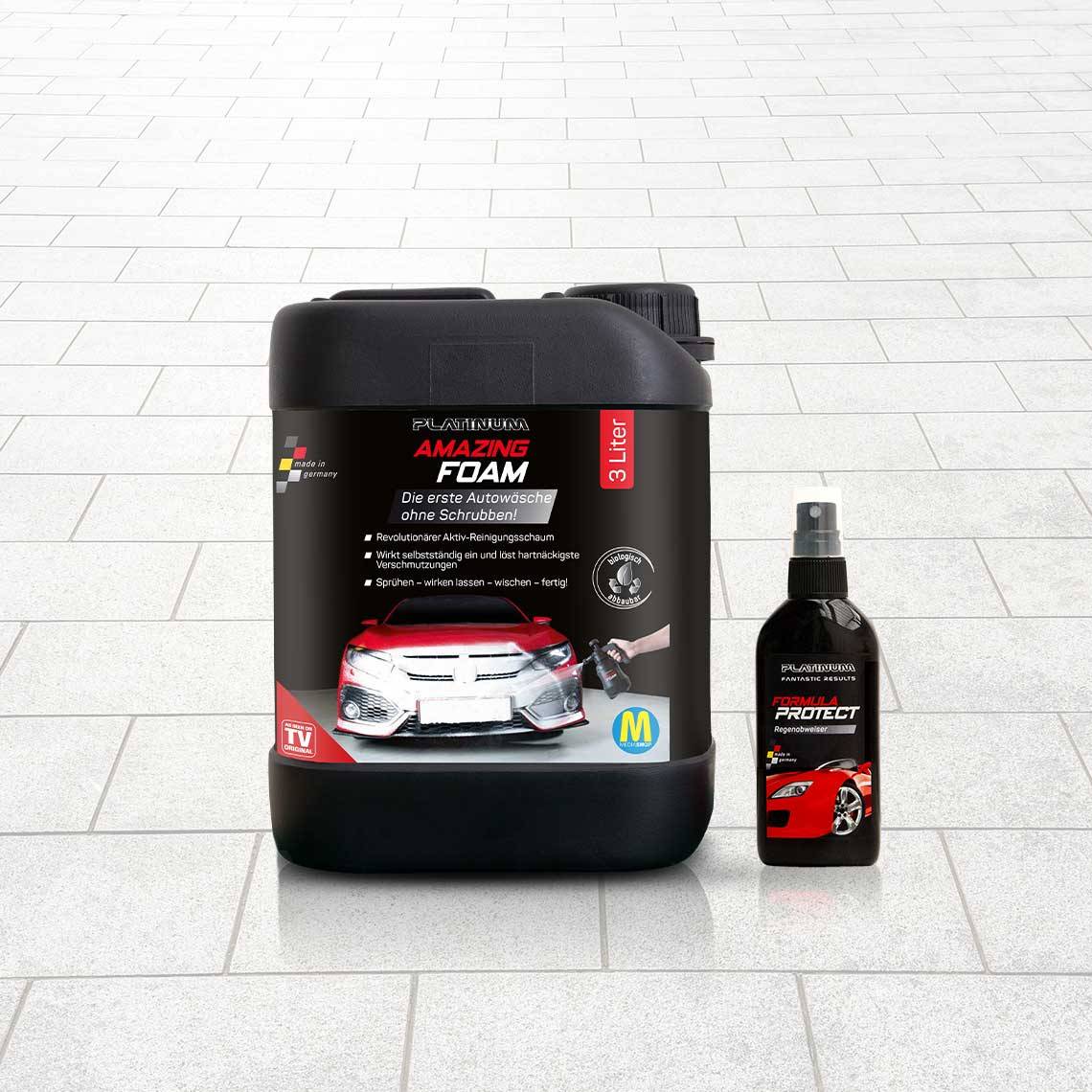 Platinum Amazing Foam 3 Liter Nachfüllkanister – Autoreiniger und Autopflege – entfernt hartnäckigen Schmutz und sorgt für Glanz – auch als C