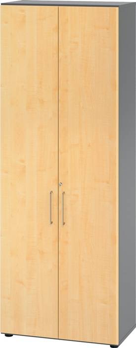 Schrank Teda-Z H2154xB800xT417mm Graphit/Ahorn 6 OH 2 Türen zerlegt