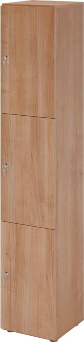 Schließfachschrank Zylinderschl.Nussbaum/Nussbaum H2156xB400xT420mm